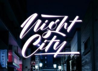 Night City Calligraphy Font