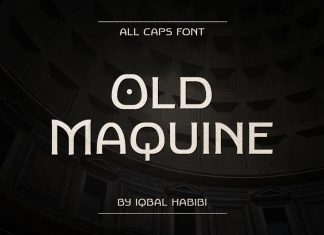 Old Maquine Display Font