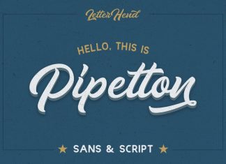Pipetton Script Font