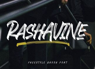 Rashavine Brush Font