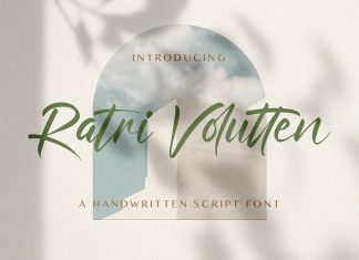 Ratri Volutten Script Font