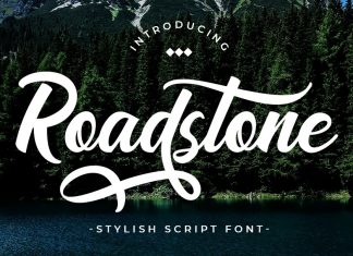 Road Stone Bold Script Font