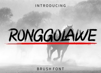 RONGGOLAWE Brush Font