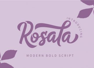 Rosala Bold Script Font