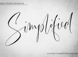 Simplified Script Font