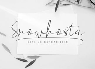 Snowhosta Handwritten Font