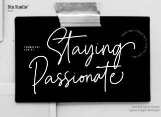 Staying Passionate Handwritten Font