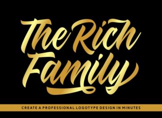 The Rich Family Bold Script Font