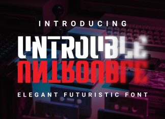 Untrouble Display Font