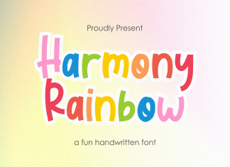 Harmony Rainbow Display Font