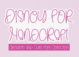 Disney For Handcraft Handwritten Font