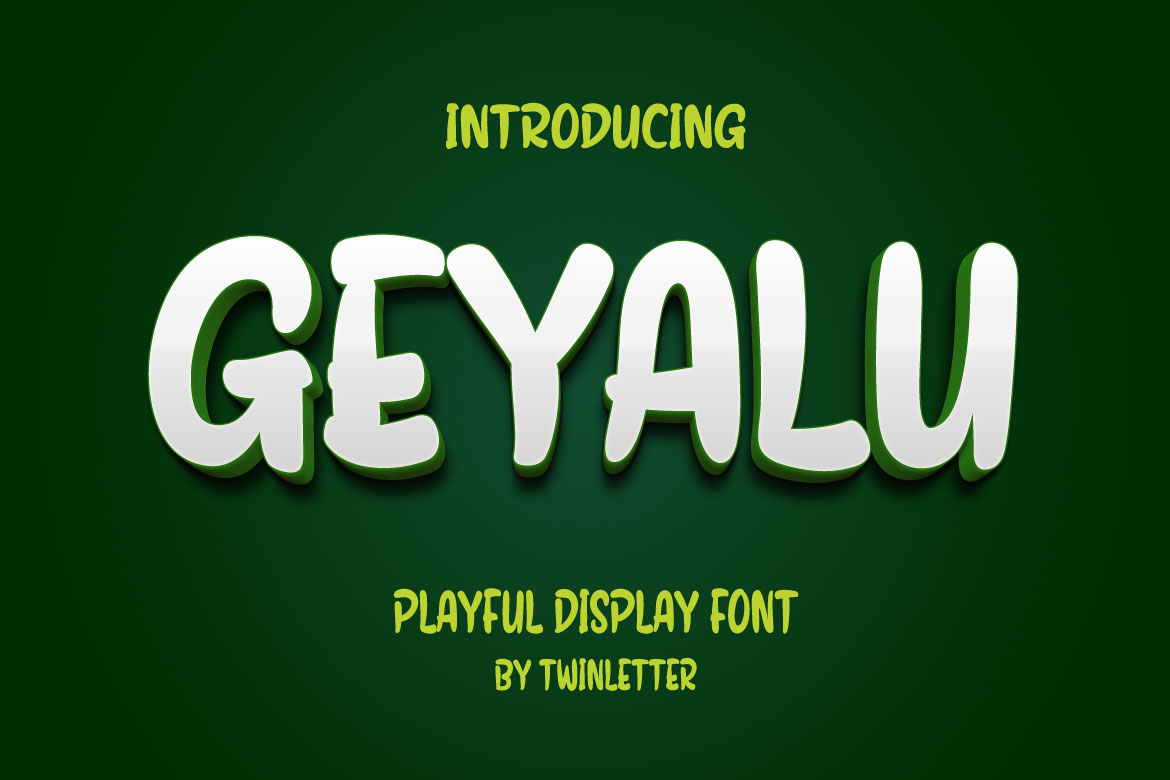 Geyalu Display Font