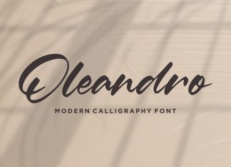 Oleandro Calligraphy Font