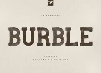 Burble Display Font