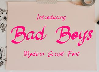 Bad Boys Script Font