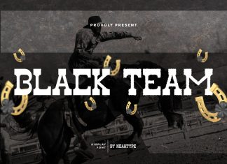 Black Team Slab Serif Font