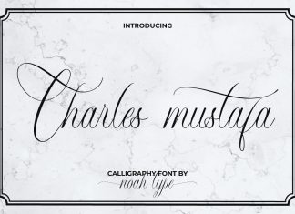 Charles Mustafa Calligraphy Font