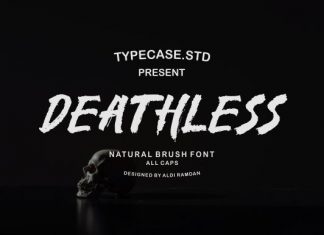 Deathless Brush Font