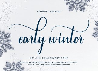 Early Winter Calligraphy Font