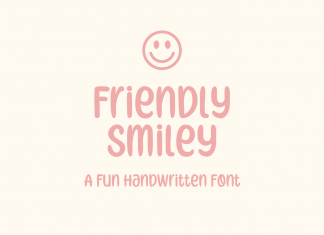 Friendly Smiley Display Font