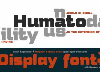 Humato Heavy Display Font