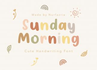 Sunday Morning Display Font