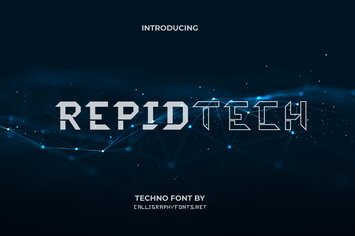 Техно шрифт. Techno fonts.