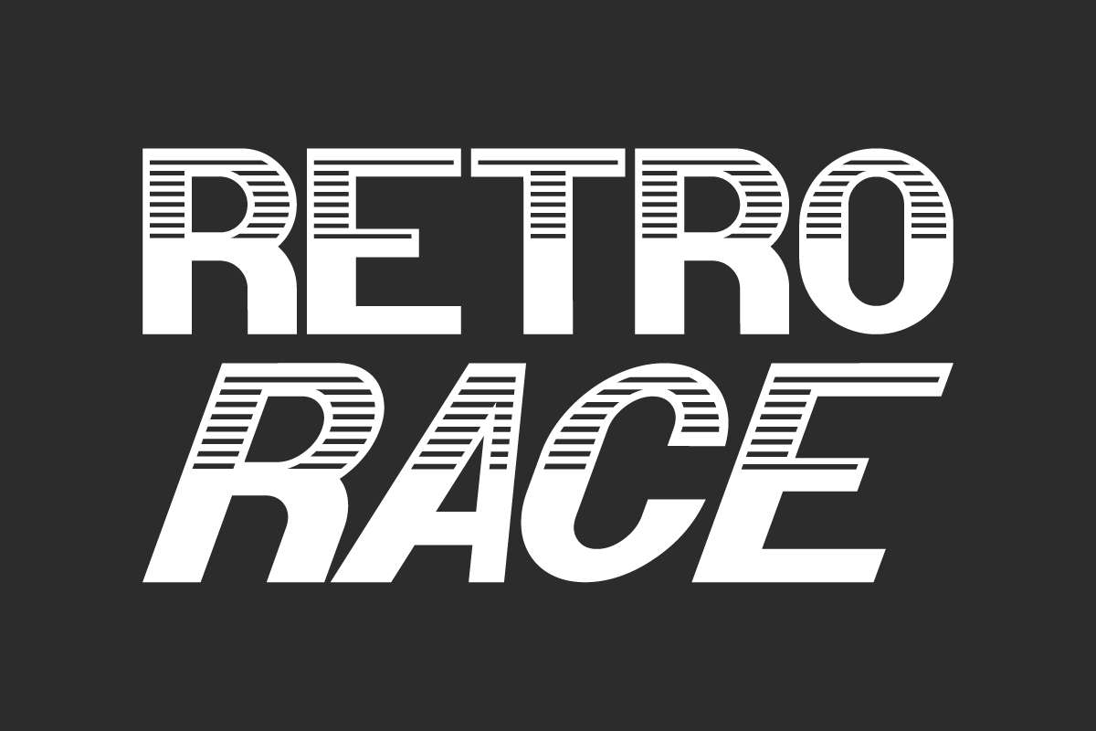 Retro Race Display Font