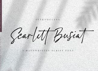 Scarlett Busiat Handwritten Font