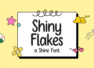 Shiny Flakes Display Font