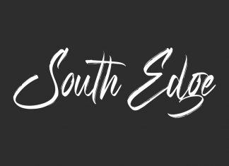 South Edge Brush Font