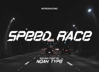 Speed Race Display Font