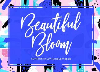 Beautiful Bloom Script Font