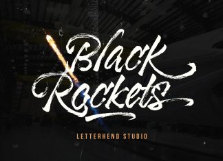 Black Rockets Brush Font