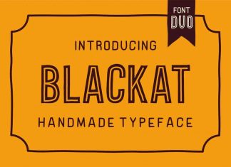 Blackat Display Font