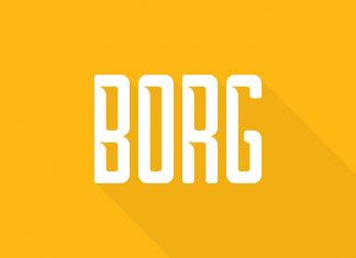 Borg Display Font