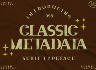 Classic Metadata Display Font