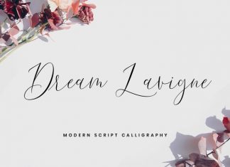 Dream Lavigne Script Font