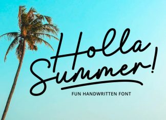Holla Summer Script Font