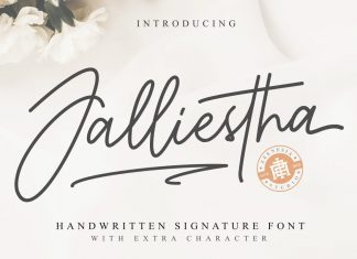 Jalliestha Script Font