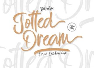 Jotted Dream Brush Font