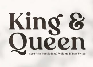 King and Queen Serif Font