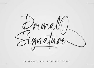 Primal Signature Script Font