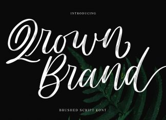 Qrown Brand Brush Font