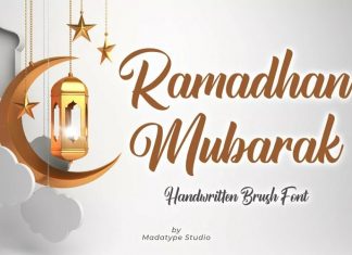 Ramadhan Mubarak Script Font