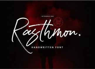 Rasthmon Brush Font