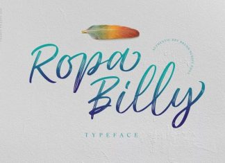 Ropa Billy Brush Font