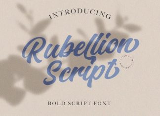 Rubellion Bold Script Font