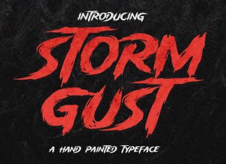 Storm Gust Display Font