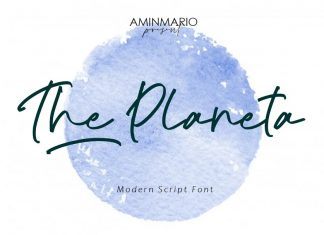 The Planeta Script Font